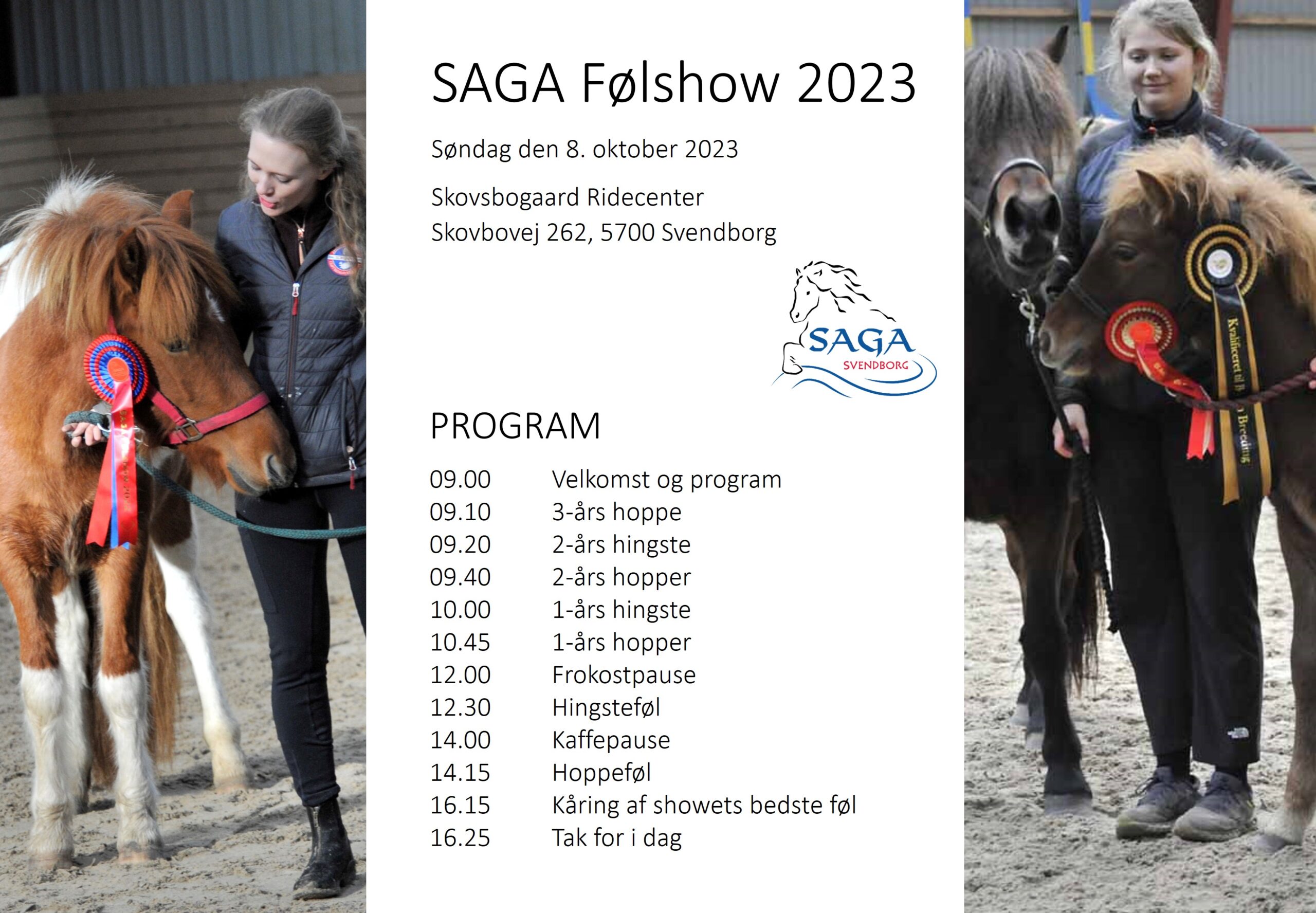 Saga Følshow 2023 program til FB